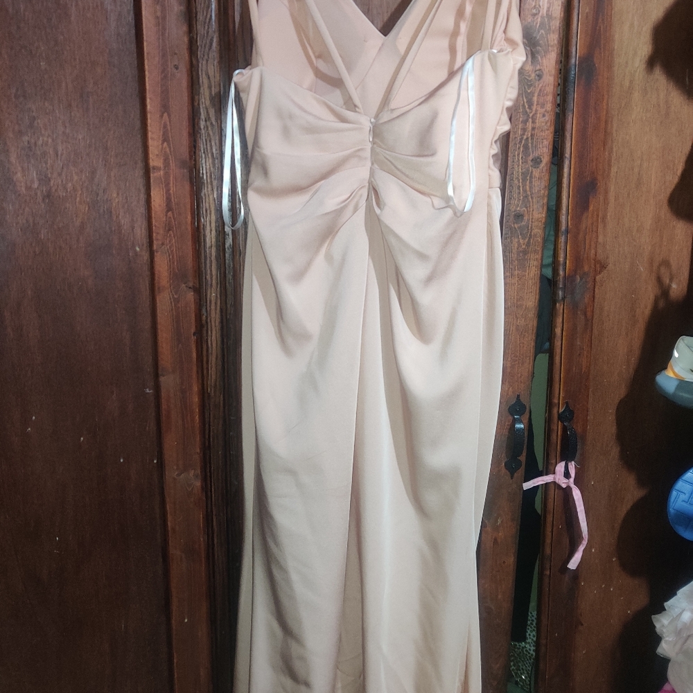 Dusty rose bridesmaids dress